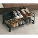 Yamazaki Home Rolling Shoe Rack, Steel, Holds 4 shoes, 6 heels, Wheels in Black | 9.1 H x 20.9 W x 12.8 D in | Wayfair 2527