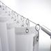 Croydex Wireline 118" Adjustable Straight Tension Shower Curtain Rod & Hook Set Stainless Steel in Gray | 0.9 H x 118 W x 0.9 D in | Wayfair