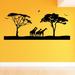 Zoomie Kids Hursey Big African Safari Giraffes Animal Wall Decal Canvas/Fabric/Fabric | 26 H x 88 W in | Wayfair 52123B4CFB07490592CACE625E580B44