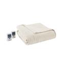 Beautyrest Electric Micro Fleece King Heated Blanket in Ivory - Olliix BR54-0178