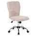 Boss Office Products B220-FCRM Tiffany Fur Chair in Cream