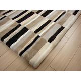 Earth Pattern - Bowron Sheepskin Chaos Design Rug 2'x8' - MROSW65x240-Earth