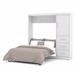 "Nebula by Bestar 84"" Full Wall Bed kit in White - Bestar 25892-17"