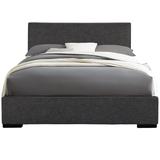 Abbey Platform Bed, Gray, King - Camden Isle Furniture 102333