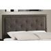 Hillsdale Furniture Becker Twin Upholstered Headboard, Black/ Brown - 1296-370