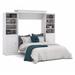 Versatile by Bestar 115'' Queen Wall Bed kit in White - Bestar 40884-17
