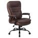 Boss Office Products B991-BB Heavy Duty Double Plush LeatherPlus Chair - 350 Lbs