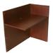 Boss Office Products N180-M Reception Return Shell in Mahogany 42 x 24