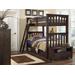 Hillsdale Kids and Teen Highlands Harper Wood Twin Over Twin Bunk with Storage, Espresso - 11051NS