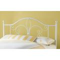 Hillsdale Furniture Ruby King Metal Headboard with Frame, Textured White - 1687HKR