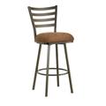 Tioga Swivel Counter Stool in Rust Finish w/ Radar Nugget Fabric - Iron Mountain 5403626