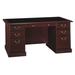 Saratoga Manager's Desk in Harvest Cherry/Black - Bush Furniture EX45666-03K