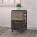 Bush Furniture RFF116RG-03 - Refinery 3 Drawer Mobile File Cabinet in Rustic Gray