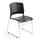 Boss Office Products B1400-BK-5 Black Stack Chair w/ Chrome Frame 5 Pcs Pack