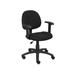 Boss Office Products B316-BK Black Deluxe Posture Chair w/ Adjustable Arms