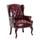 Boss Office Products B809-BY Wingback Traditional Guest Chair In Burgundy