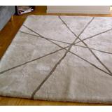 Birch and Mocha Lines - Bowron Sheepskin Design Rug 6.6' x 9.5' - 200x300-Lines