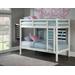 Hillsdale Kids and Teen Caspian Twin Over Twin Bunk Bed, White - 2179-021