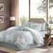 Madison Park Essentials Knowles Twin Complete Comforter & Cotton Sheet Set in Aqua - Olliix MPE10-158