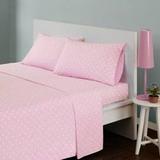 Mi Zone Polka Dot Twin Cotton Sheet Set in Pink - Olliix MZ20-415