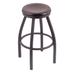 "Holland 80236PWDCMpl 802 Misha 36"" Bar Stool /w Pewter Finish, Dark Cherry Maple Seat"