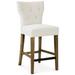 Madison Park Avila Tufted Back Counter Stool in Cream - Olliix FPF20-0531