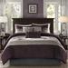 Madison Park Palmer Full 7 Piece Comforter Set in Purple - Olliix MP10-2584