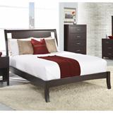 Nevis California King Size Low Profile Sleigh Bed in Espresso - Modus NV23L6