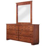 Diego Casual Dresser and Mirror in Cinnamon Pine - Progressive Furniture 61652-23/50