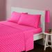 Mi Zone Polka Dot Queen Cotton Sheet Set in Dark Pink - Olliix MZ20-501