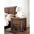 Meadow Two Drawer Solid Wood Nightstand in Brick Brown - Modus 3F4181