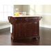 Lafayette Wood Top Full Size Kitchen Island/Cart Mahogany/Natural - Crosley KF30001BMA