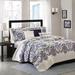 Madison Park Cali King/Cal King 6 Piece Quilted Coverlet Set in Blue - Olliix MP13-1522
