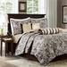 Madison Park Aubrey King/Cal King 6 Piece Quilted Coverlet Set in Black - Olliix MP13-2695
