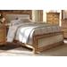 Willow King Upholstered Complete Bed in Distressed Pine - Progressive Furniture P608-94-95-78