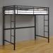 Sunset Black Metal Twin/Loft Bunk Bed - Walker Edison BTOLBL