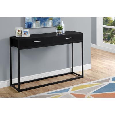 Must Have Accent Table 48 L Black, Monarch Hall Console Accent Table 47 Cappuccino