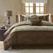 Madison Park Boone Cal King 7 Piece Comforter Set in Brown - Olliix MP10-906