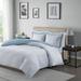 Madison Park Essentials Hayden Twin Reversible Stripe Duvet Cover Mini Set in Blue - Olliix MPE12-639