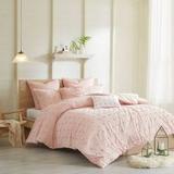 Urban Habitat Brooklyn Full/Queen Cotton Jacquard Comforter Set in Pink - Olliix UH10-0205