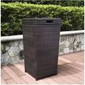 Palm Harbor Outdoor Wicker Trash Bin Brown - Crosley CO7301-BR