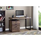 "Computer Desk / Home Office / Laptop / Left / Right Set-Up / Storage Drawers / 48""L / Work / Metal / Laminate / Brown / Black / Contemporary / Modern - Monarch Specialties I 7408"