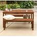 Outdoor Classic Traditional Modern Contemporary Acacia Wood Simple Patio 3-Piece Dining Set in Dark Brown - Walker Edison OW3SDTDB