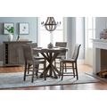 Willow Round Counter Table in Distressed Dark Gray - Progressive D801-15B/15T