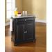 Alexandria Granite Top Portable Kitchen Island/Cart Black/Gray - Crosley KF30023ABK