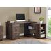 Computer Desk / Home Office / Corner / Left / Right Set-Up / Storage Drawers / L Shape / Work / Laptop / Laminate / Brown / Contemporary / Modern - Monarch Specialties I 7420