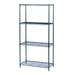 Safco Products Company Commercial 4 Shelf Shelving Unit Starter Wire/Metal/Steel in Black/Gray | Wayfair 5276BL