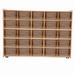 Wood Designs Contender 25 Tray Storage w/Translucent Trays, Assembled w/Casters Wood in Brown/White | 35.5 H x 46.75 W x 12 D in | Wayfair