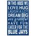 Toronto Blue Jays 11" x 19" In This House Sign