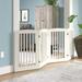 Archie & Oscar™ Daniella Free Standing Pet Gate Wood (a more stylish option) in White | 36 H x 96 W x 0.75 D in | Wayfair